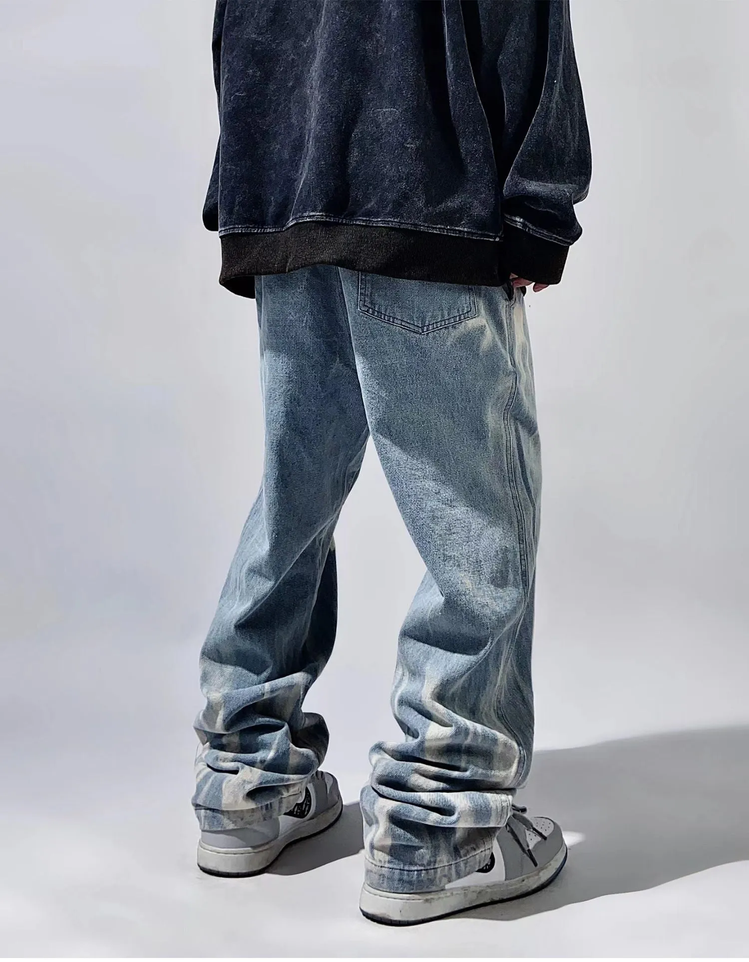 Crosses Baggy Distressed Jeans