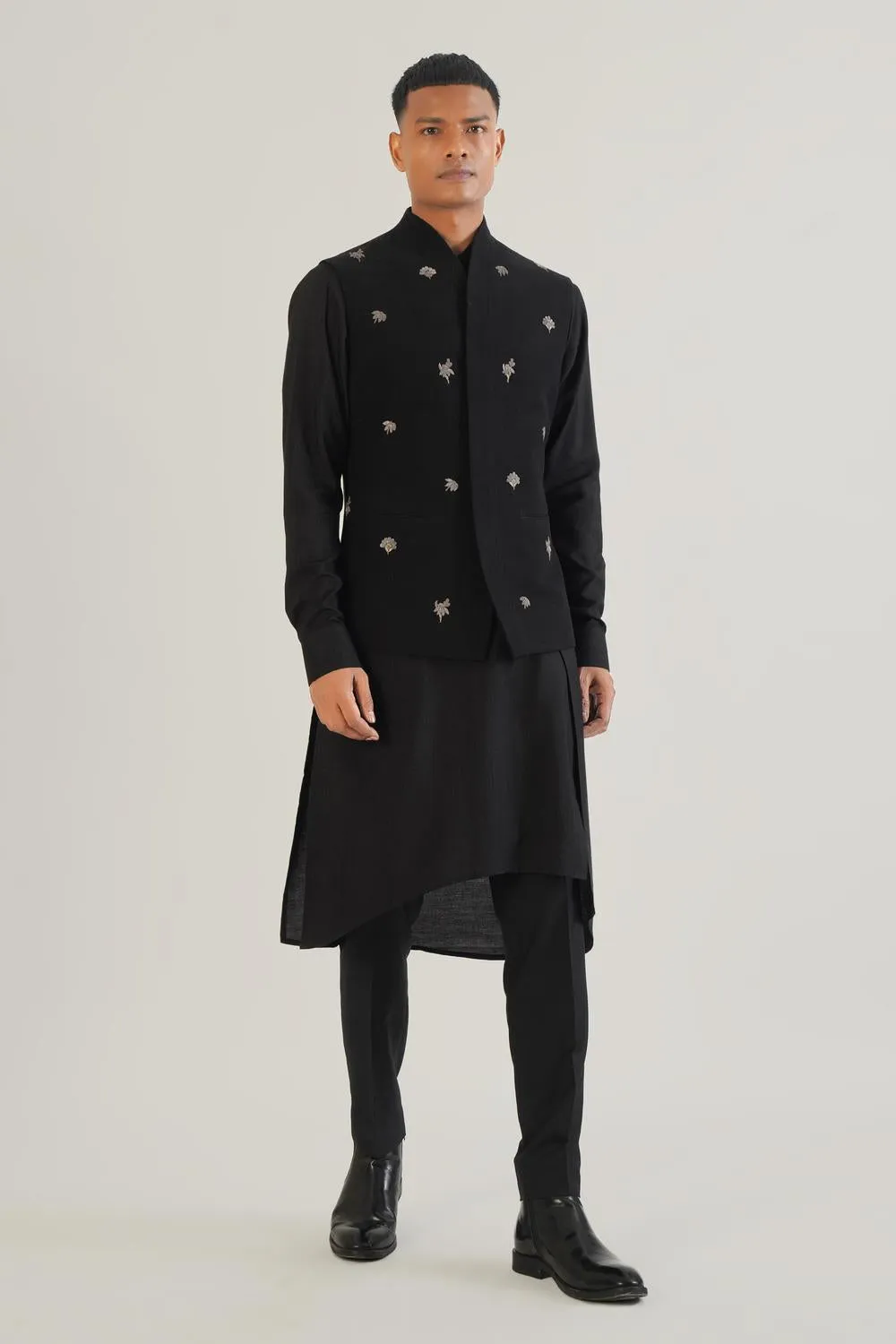 Cuved Collar Jawahar Jacket