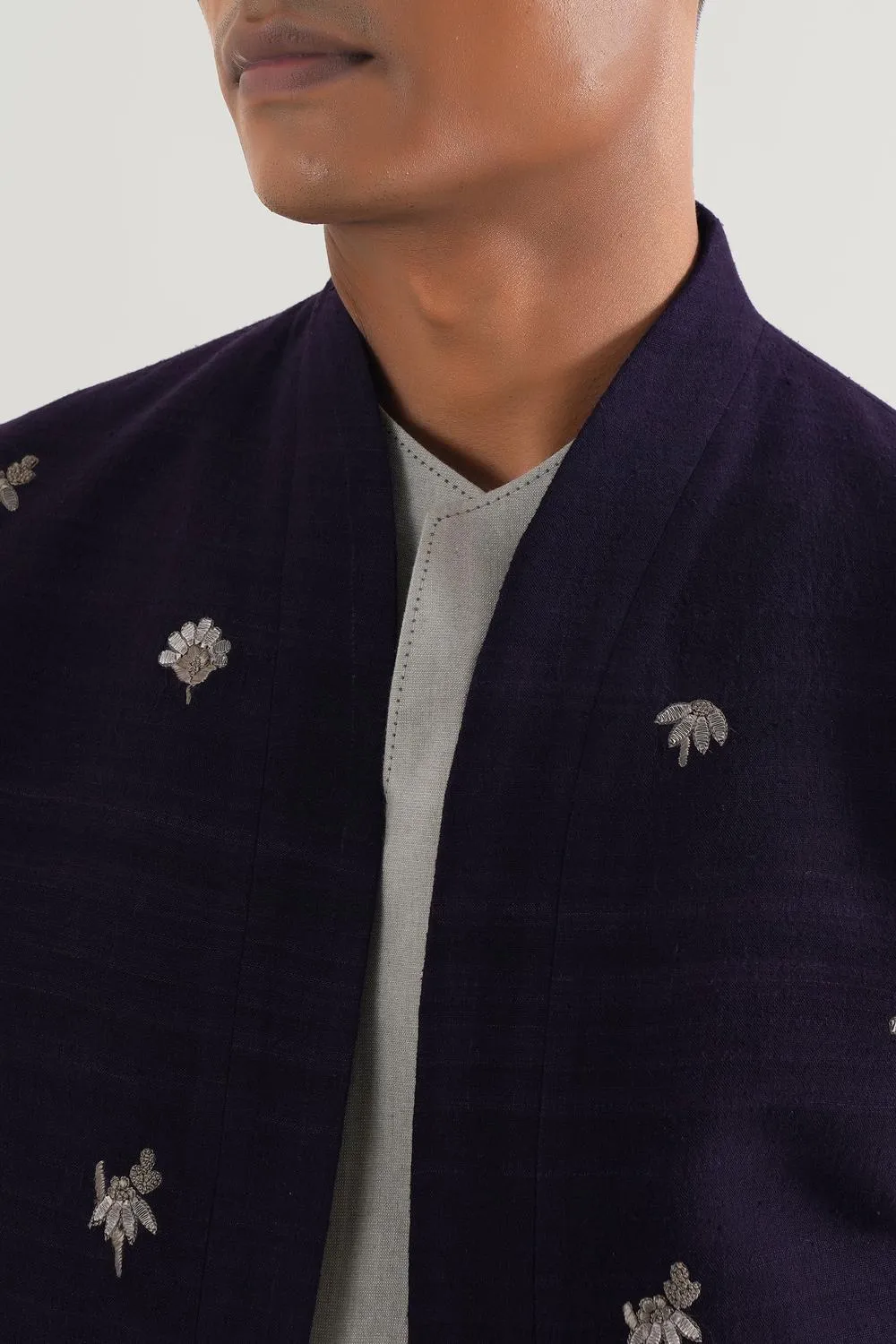 Cuved Collar Jawahar Jacket
