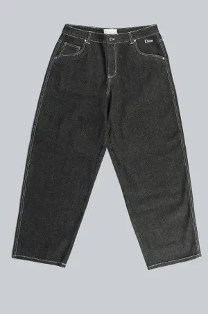 DIME BAGGY DENIM PANT BLACK
