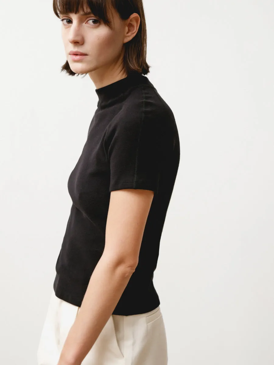 dive tee - stretch knit black