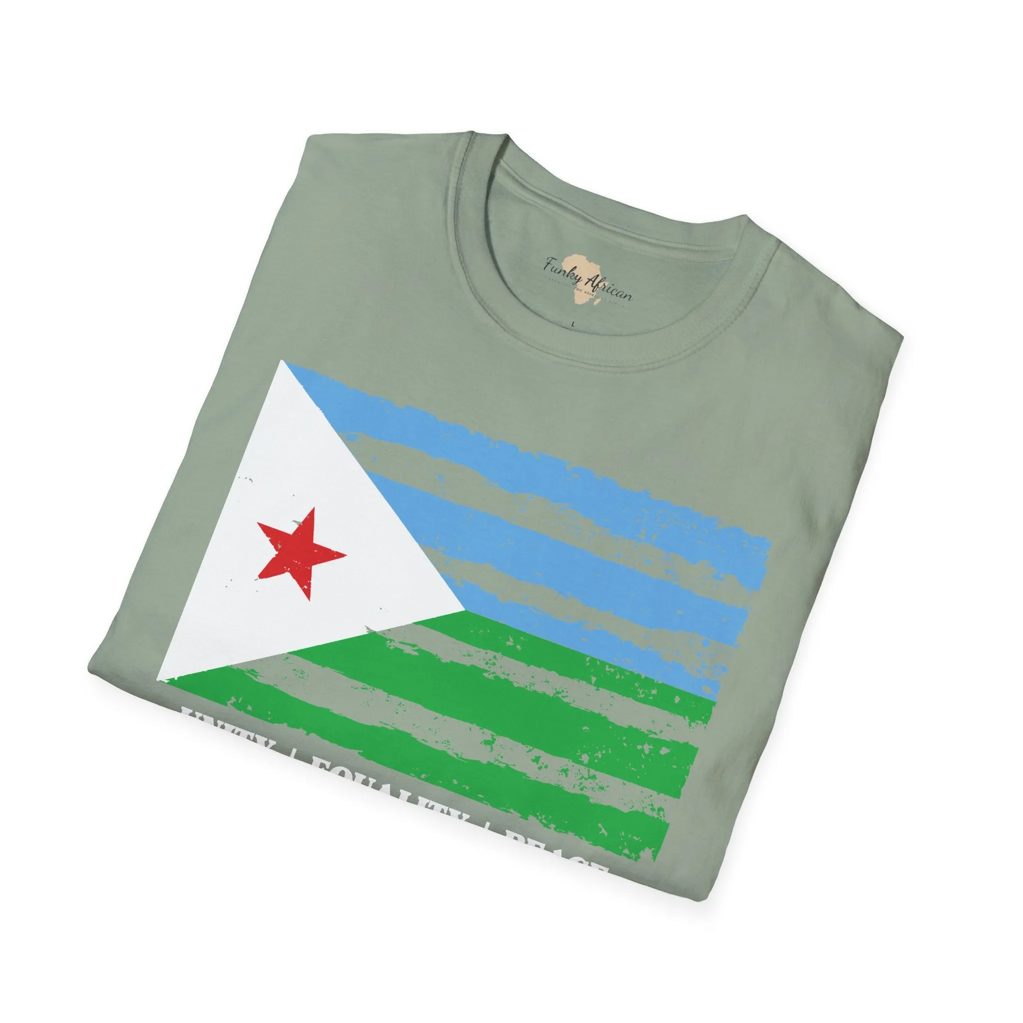 Djibouti strip unisex softstyle tee