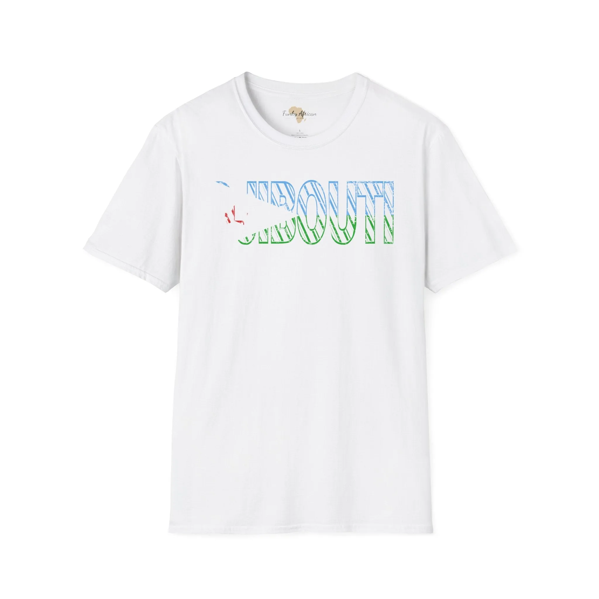 Djibouti text unisex softstyle tee