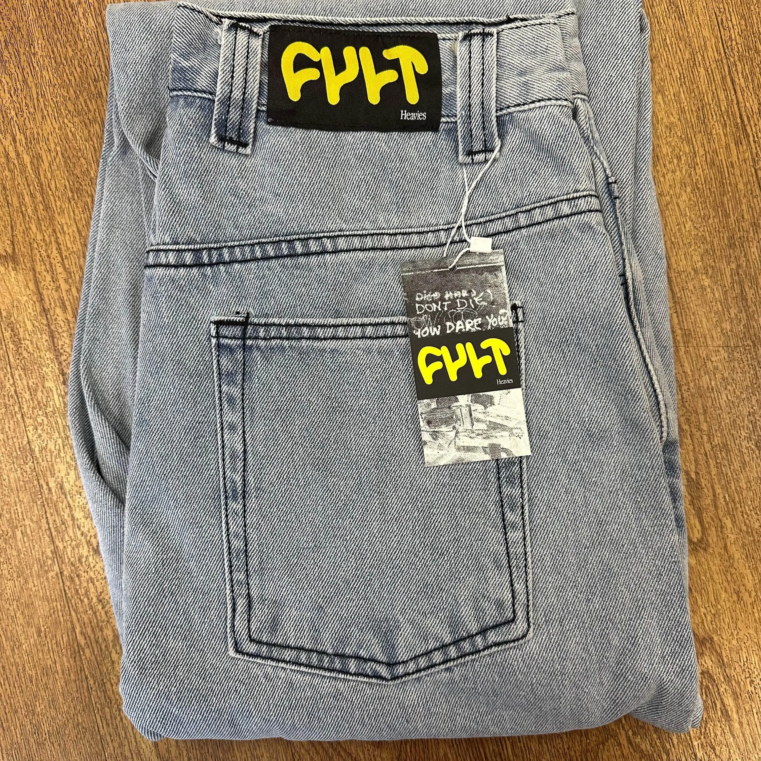Doomed Heavies x Cult 02 Jeans Light Wash Blue