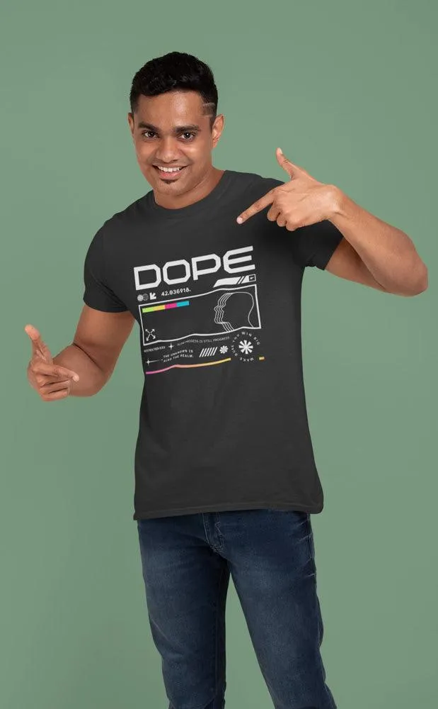 Dope - Unisex Oversized Cotton Graphic Printed T-Shirt