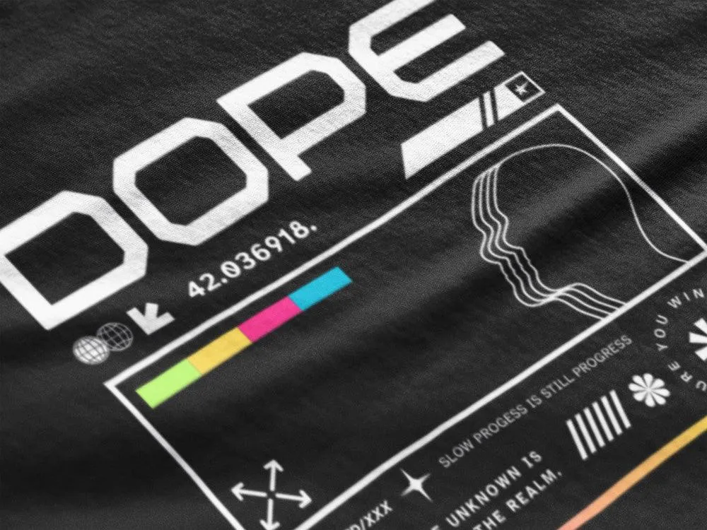 Dope - Unisex Oversized Cotton Graphic Printed T-Shirt