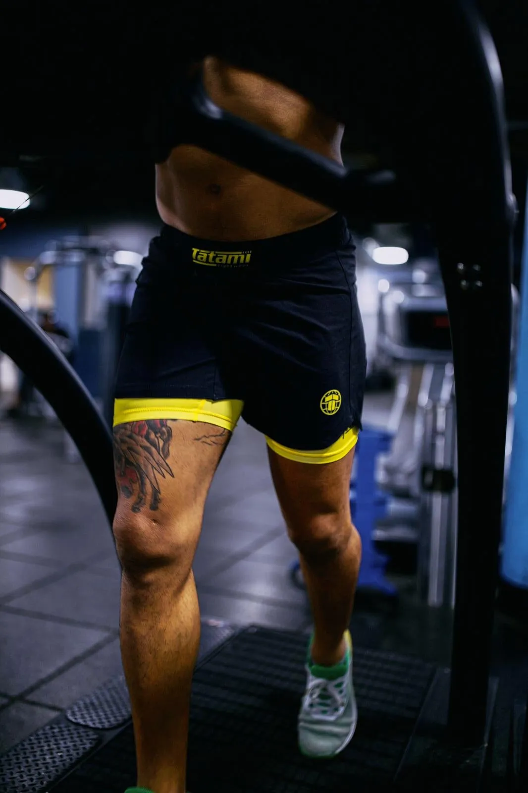 Dual Layer Grappling Shorts - Yellow