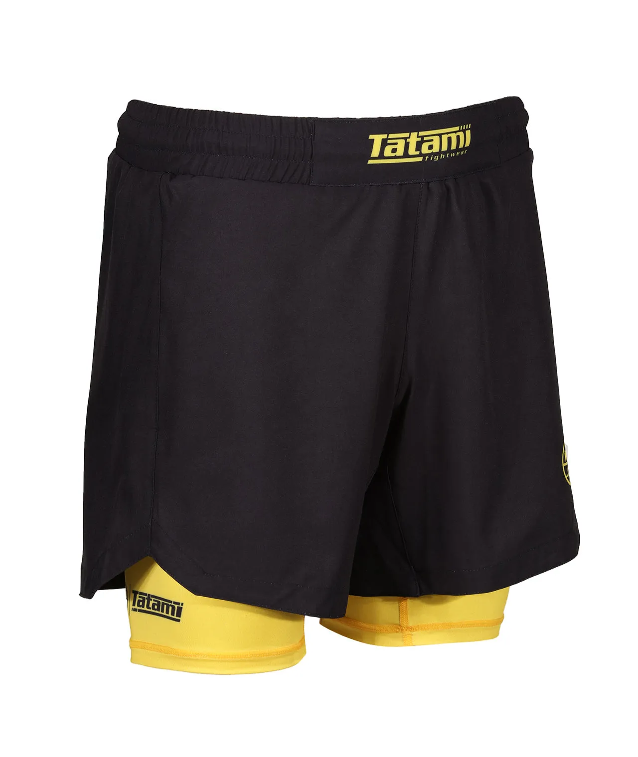 Dual Layer Grappling Shorts - Yellow