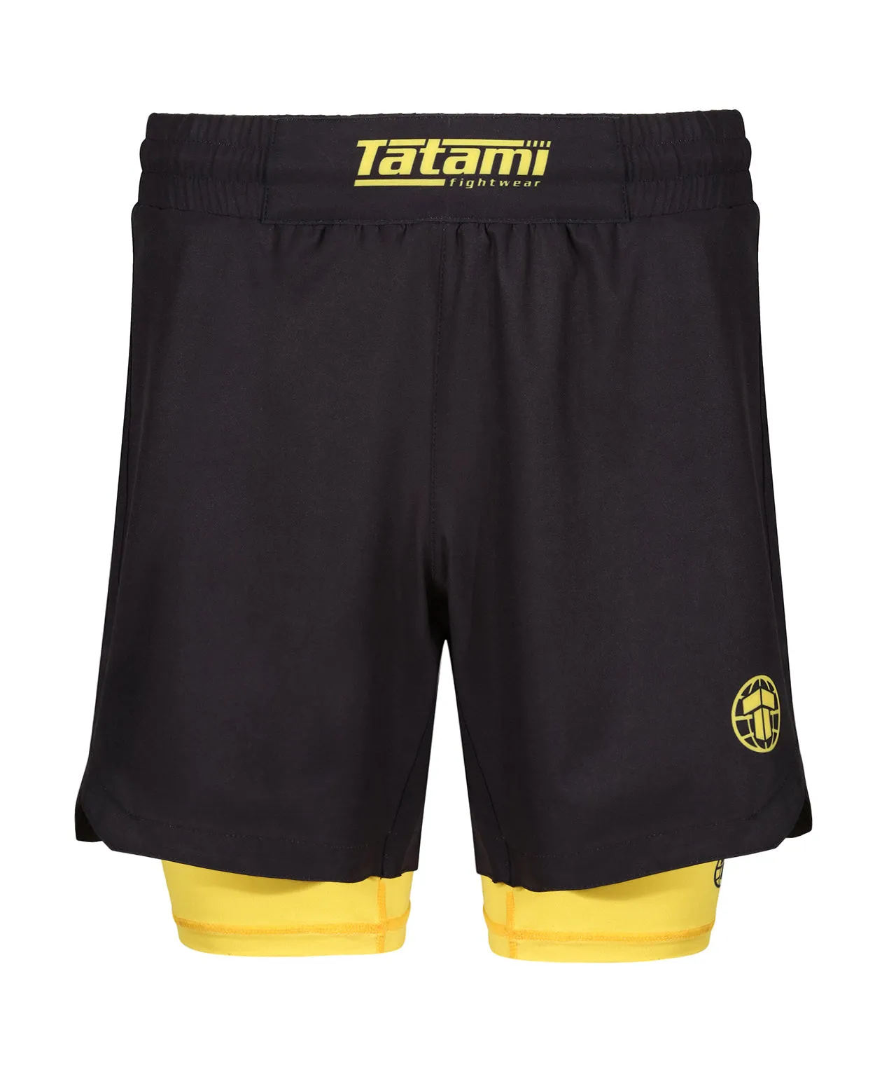 Dual Layer Grappling Shorts - Yellow