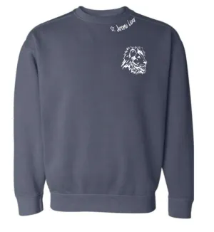 Embroidered Navy Sweatshirt
