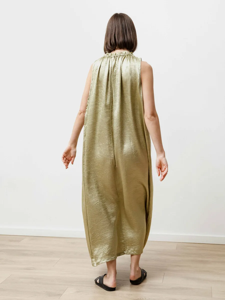 era dress - crushed slinky pistachio