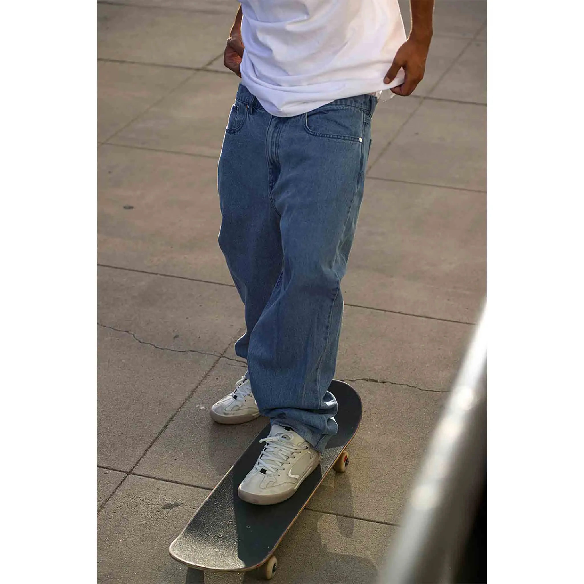 ES Baggy Denim Jeans Light Blue