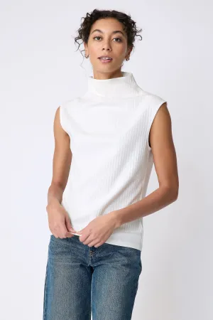 Eva Funnelneck Tee - Ivory
