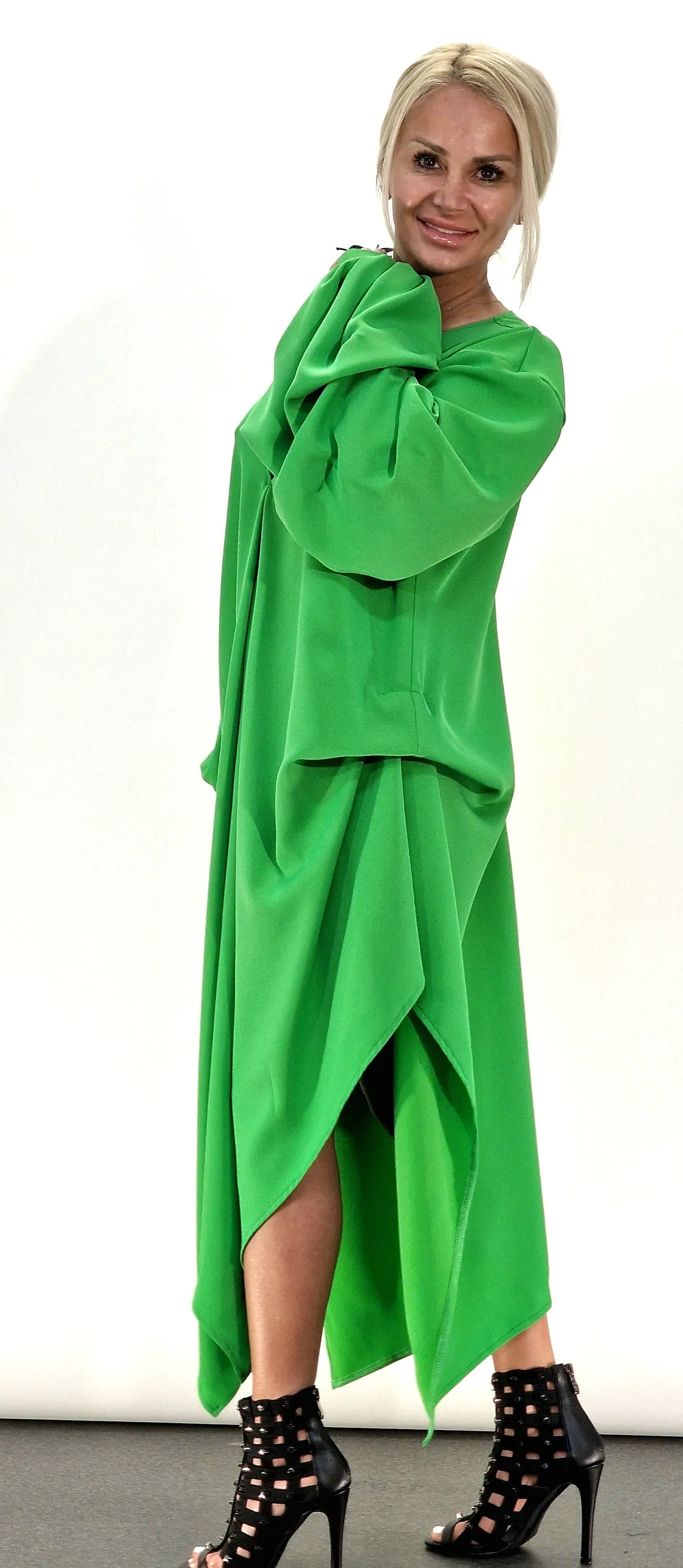 Extravagant Tunic, Avant-garde Asimetric Top, Maxi Tunic, Loose Women Top, Gothic Top, Drapped Tunic, Party Top, Designer Tunic