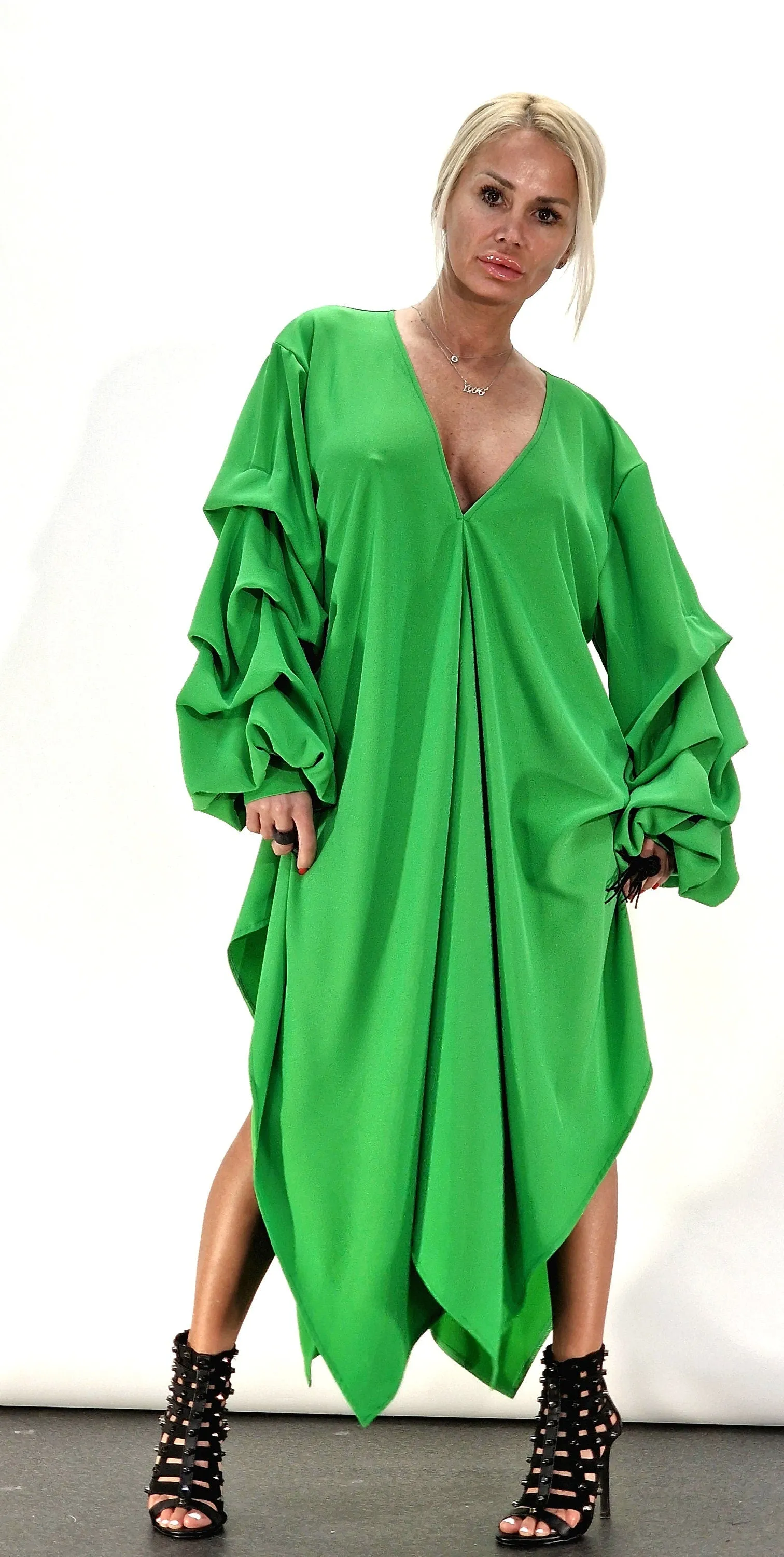 Extravagant Tunic, Avant-garde Asimetric Top, Maxi Tunic, Loose Women Top, Gothic Top, Drapped Tunic, Party Top, Designer Tunic