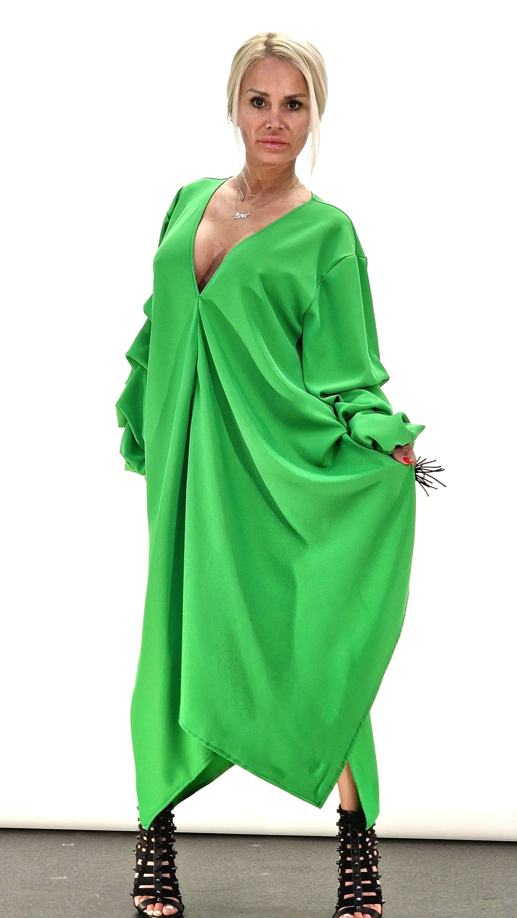 Extravagant Tunic, Avant-garde Asimetric Top, Maxi Tunic, Loose Women Top, Gothic Top, Drapped Tunic, Party Top, Designer Tunic