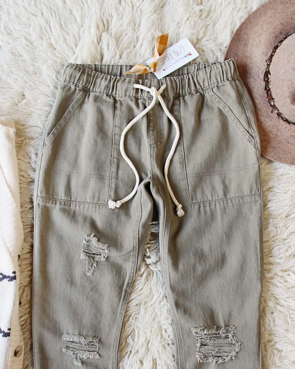 Faded Sage Pants in Dusty Sage