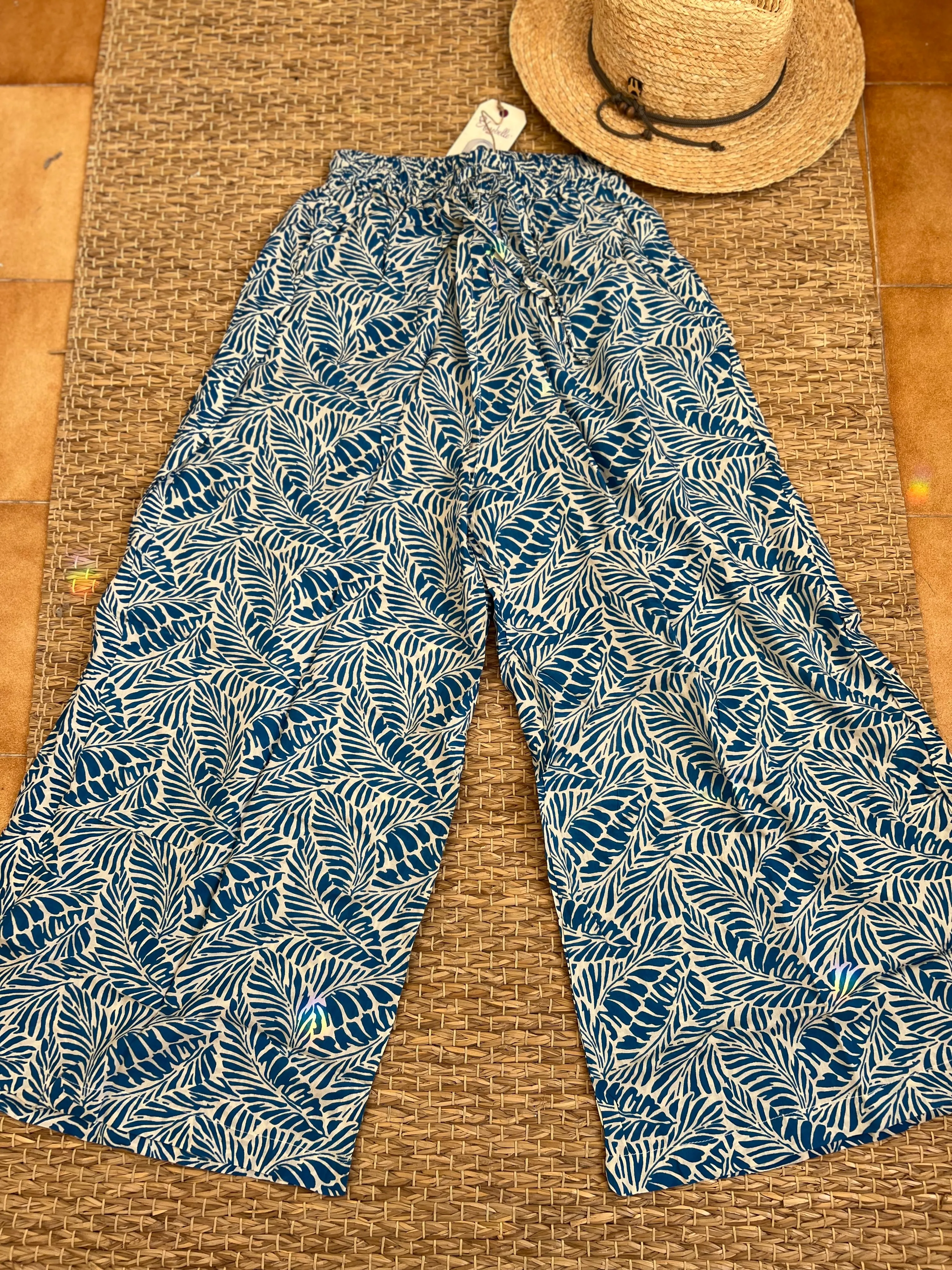 Flair Boho trouser in Blue Motiv