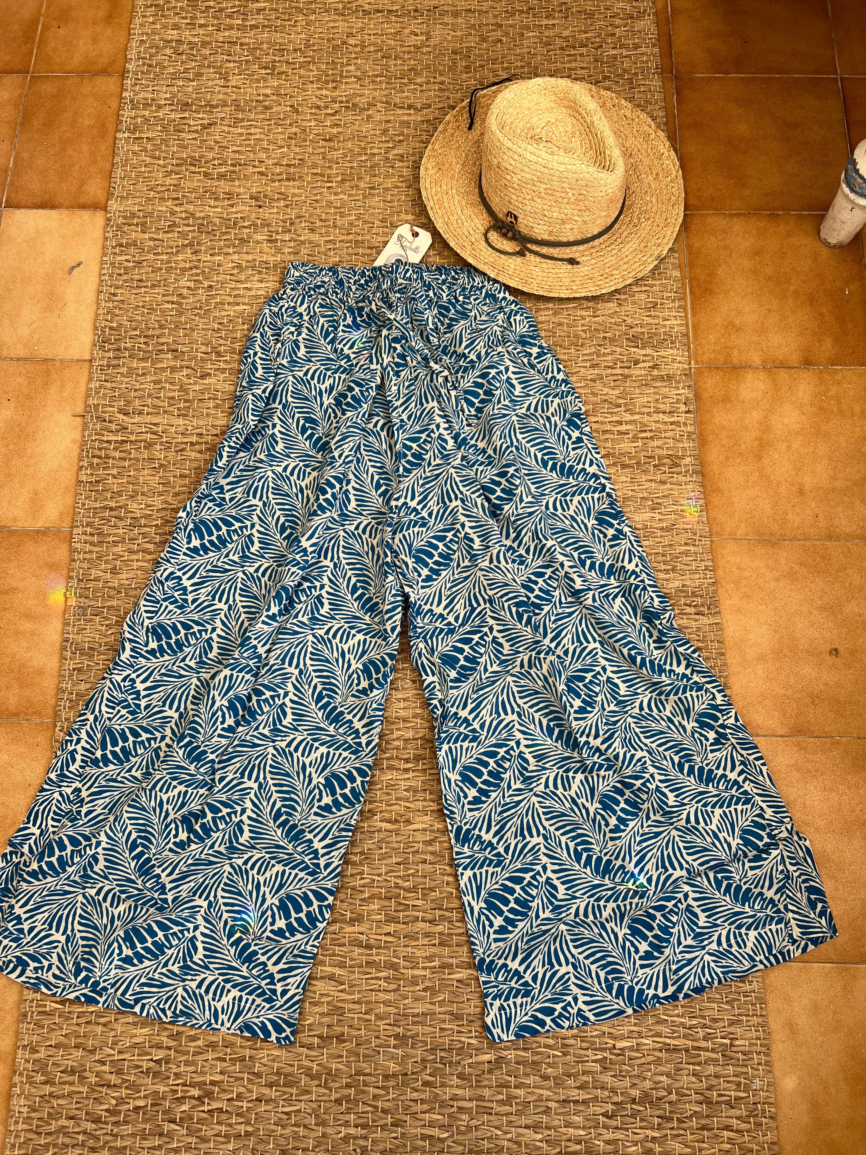 Flair Boho trouser in Blue Motiv