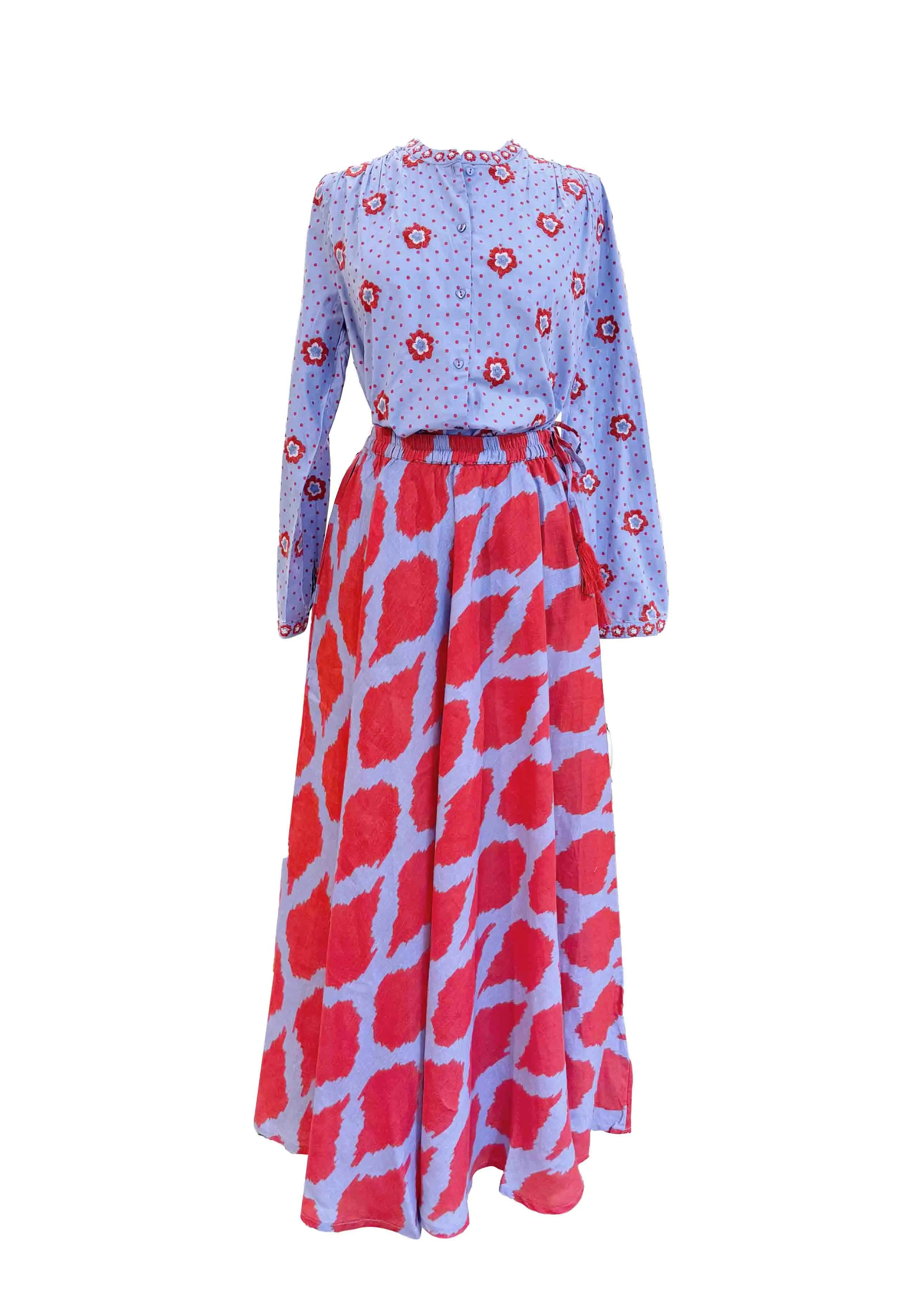 Flame Ikat Skirt