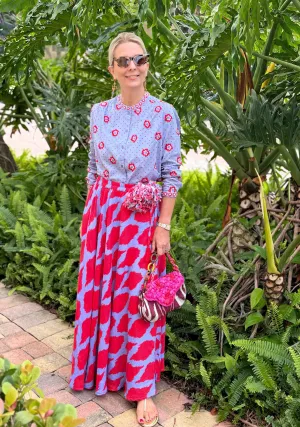 Flame Ikat Skirt