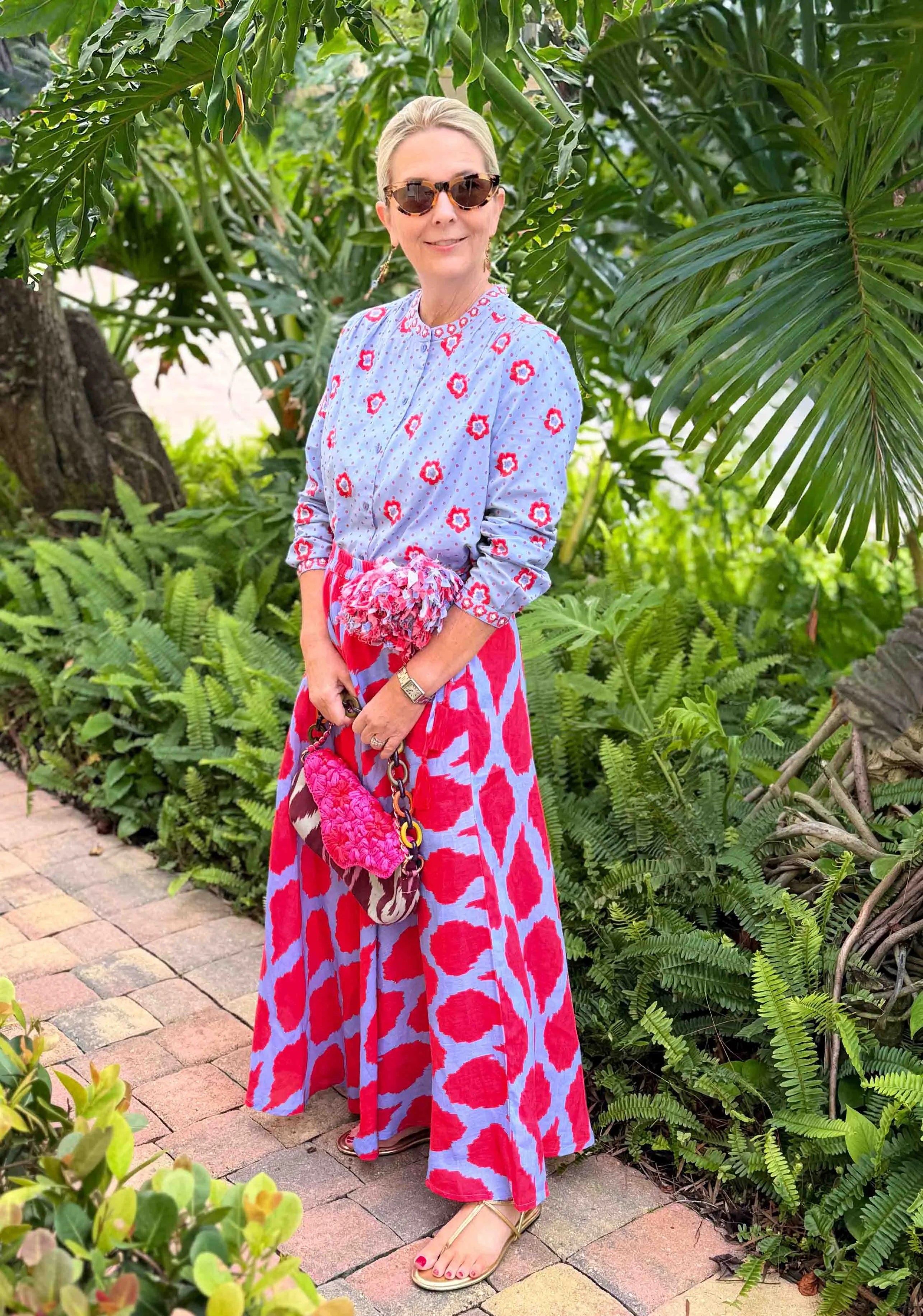 Flame Ikat Skirt