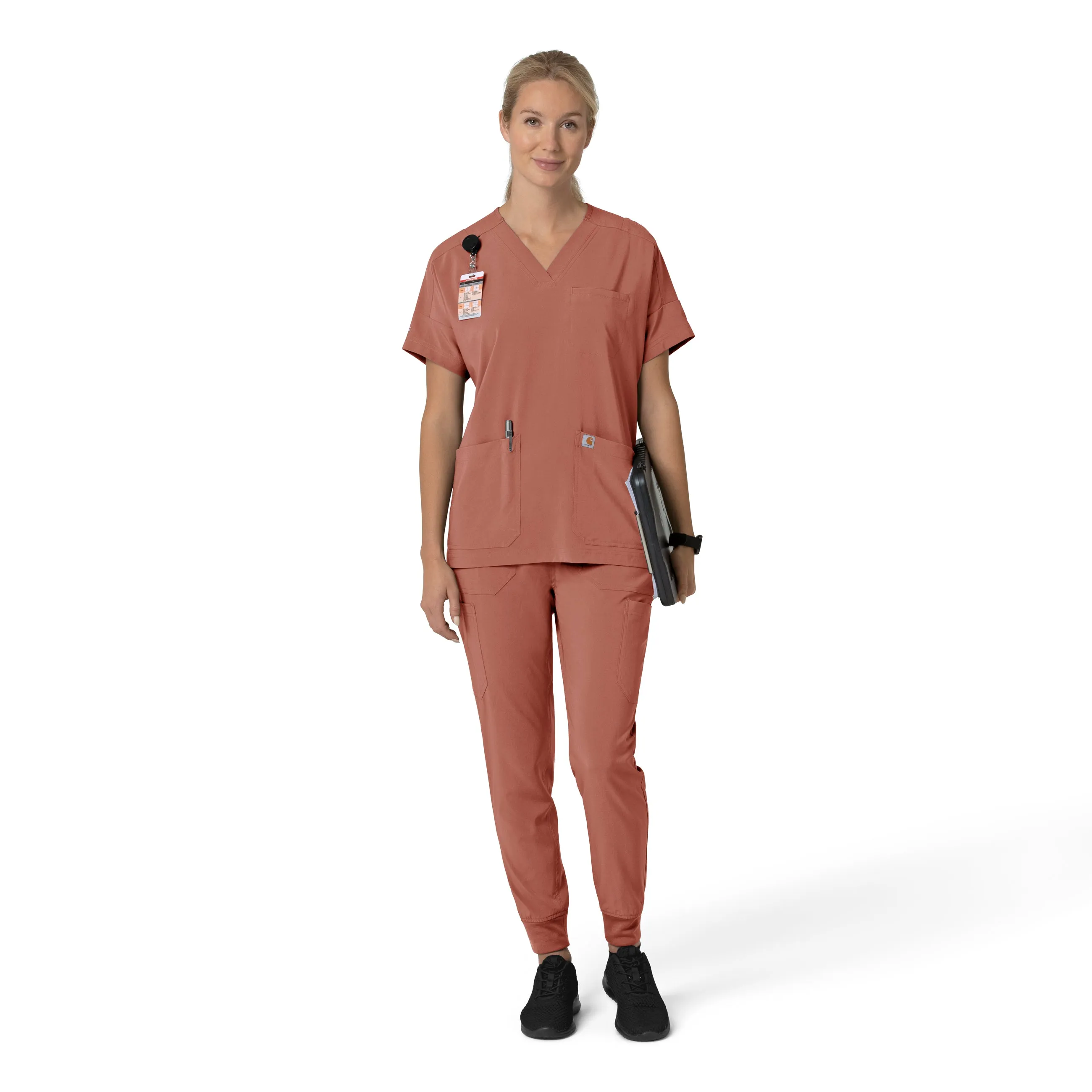 Force Cross-Flex C53110 Cargo Jogger Scrub Pants Wildrose