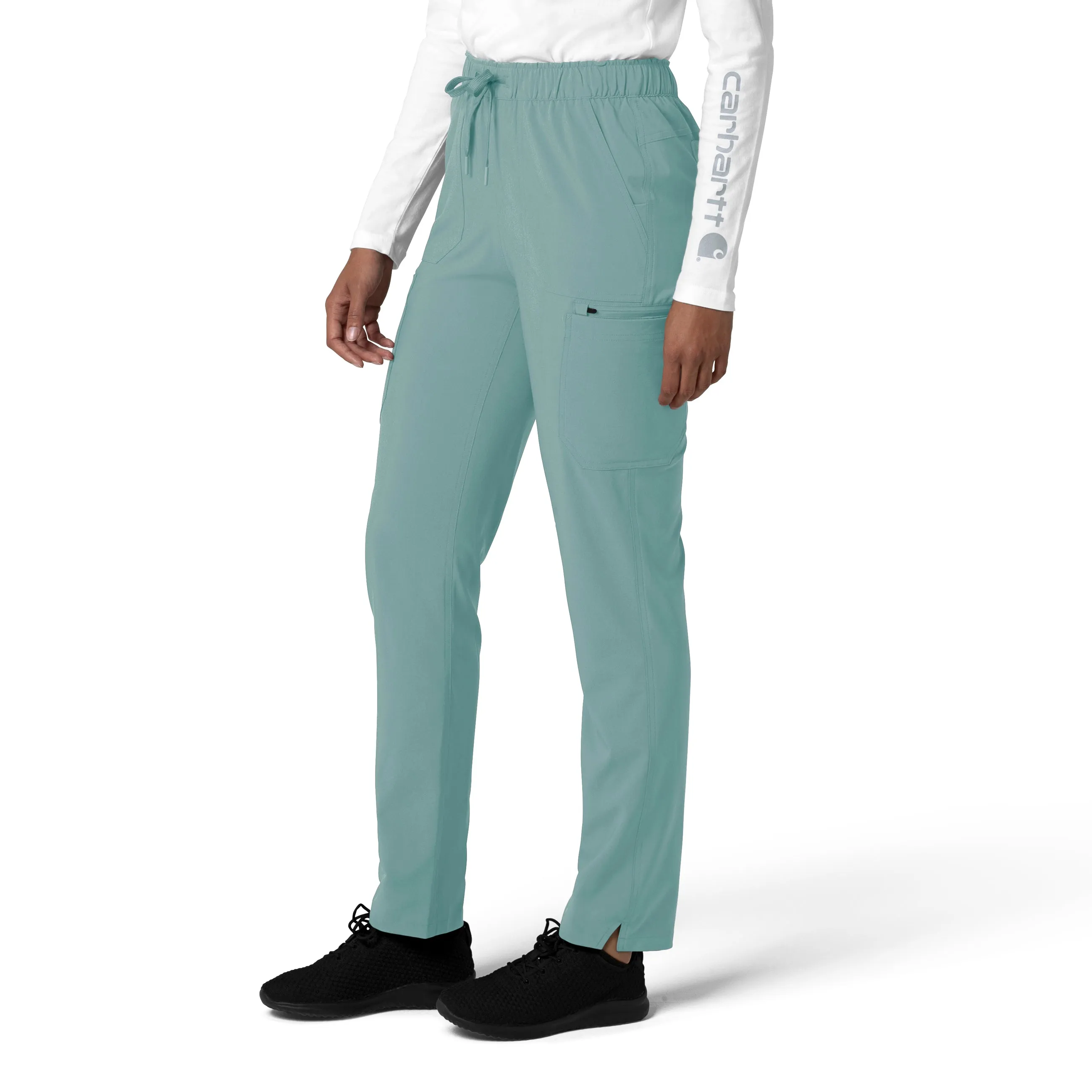 Force Cross-Flex C53210 Straight Leg Cargo Scrub Pants Summer Blue