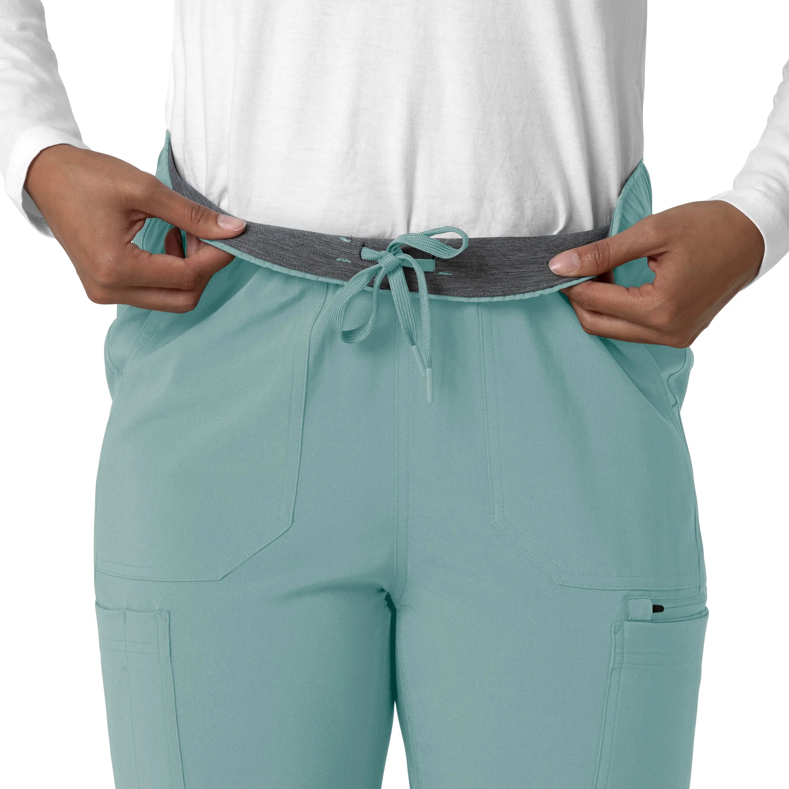 Force Cross-Flex C53210 Straight Leg Cargo Scrub Pants Summer Blue