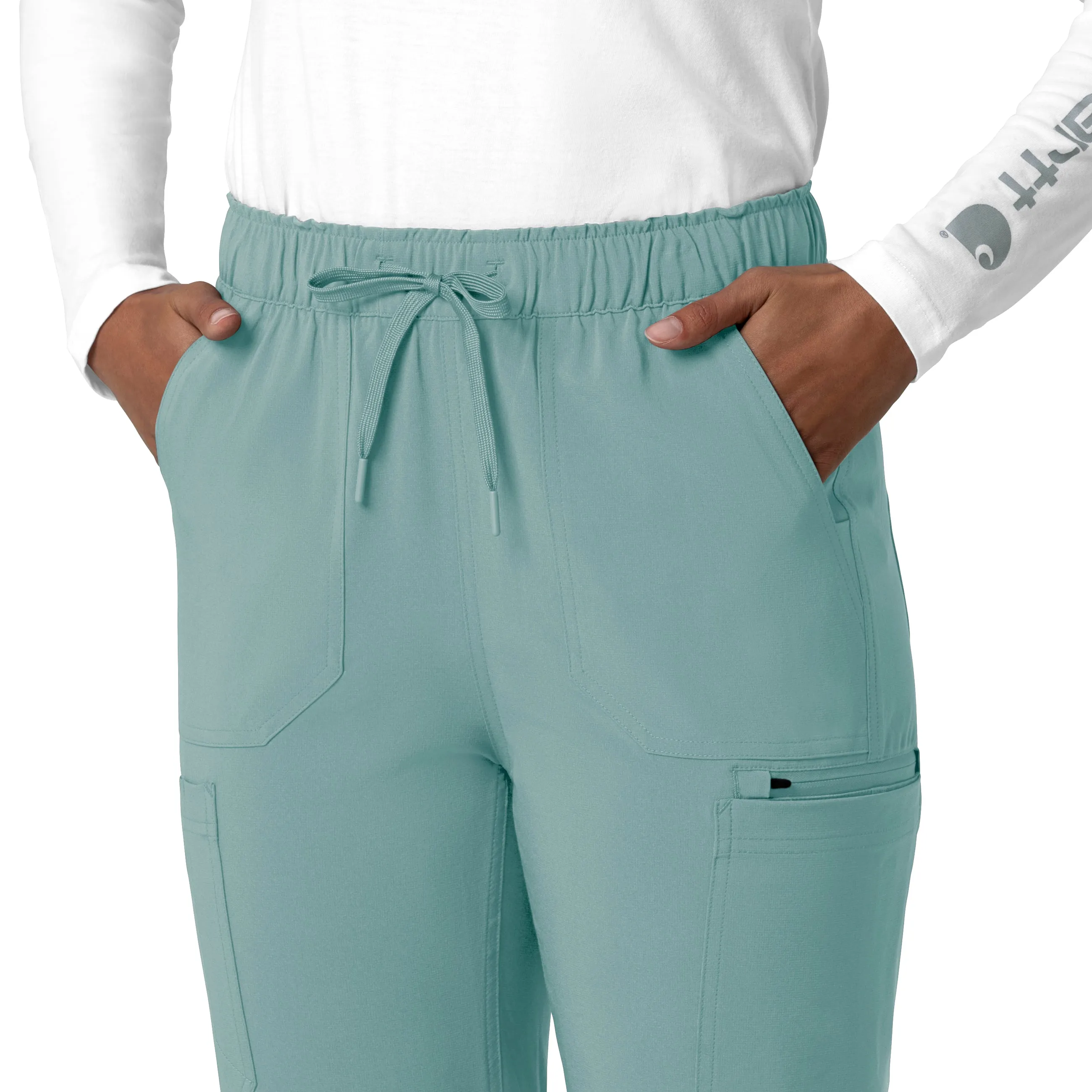 Force Cross-Flex C53210 Straight Leg Cargo Scrub Pants Summer Blue