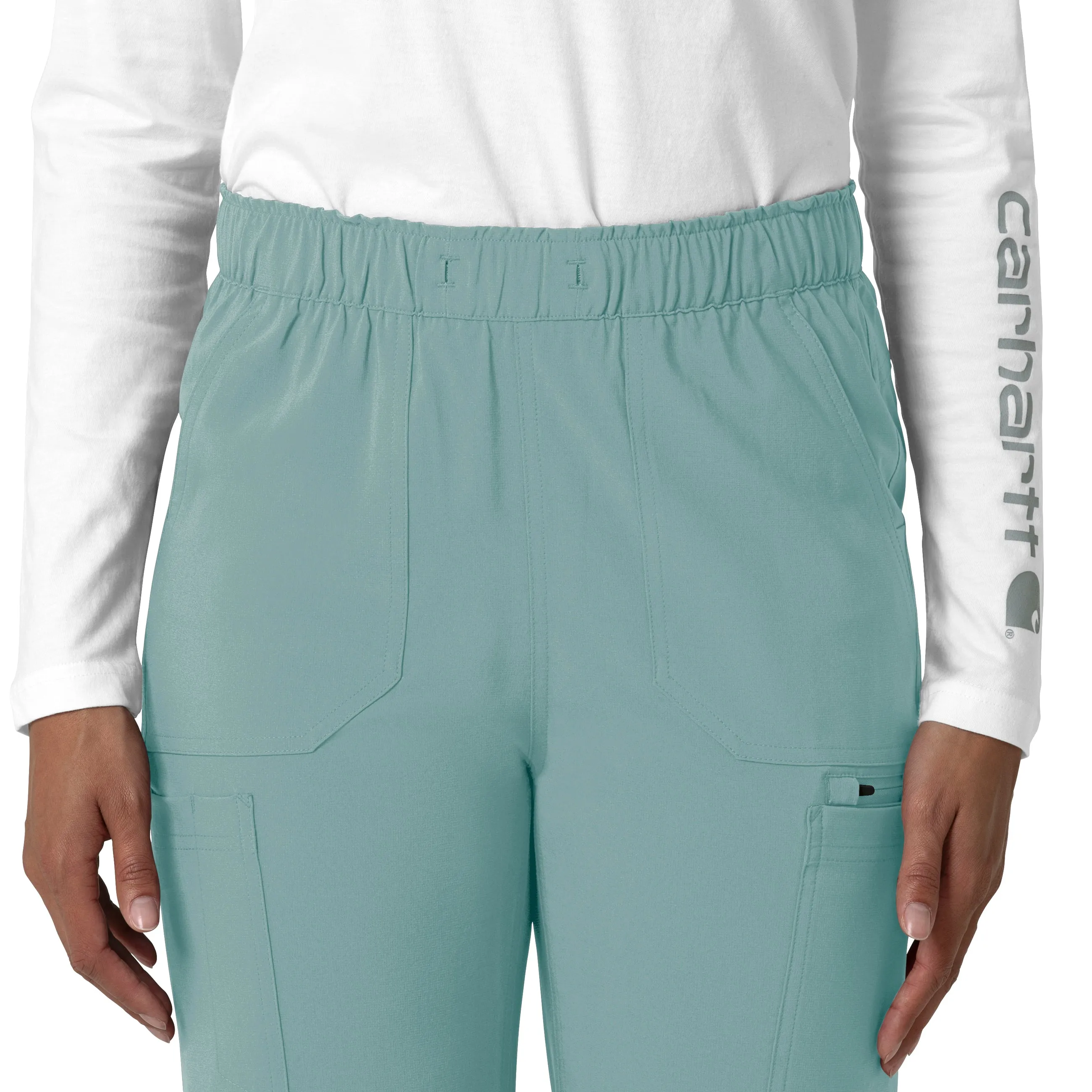 Force Cross-Flex C53210 Straight Leg Cargo Scrub Pants Summer Blue