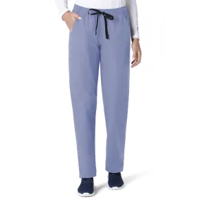 Force Essentials C55013 Unisex Elastic Waist Cargo Scrub Pants Ceil Blue
