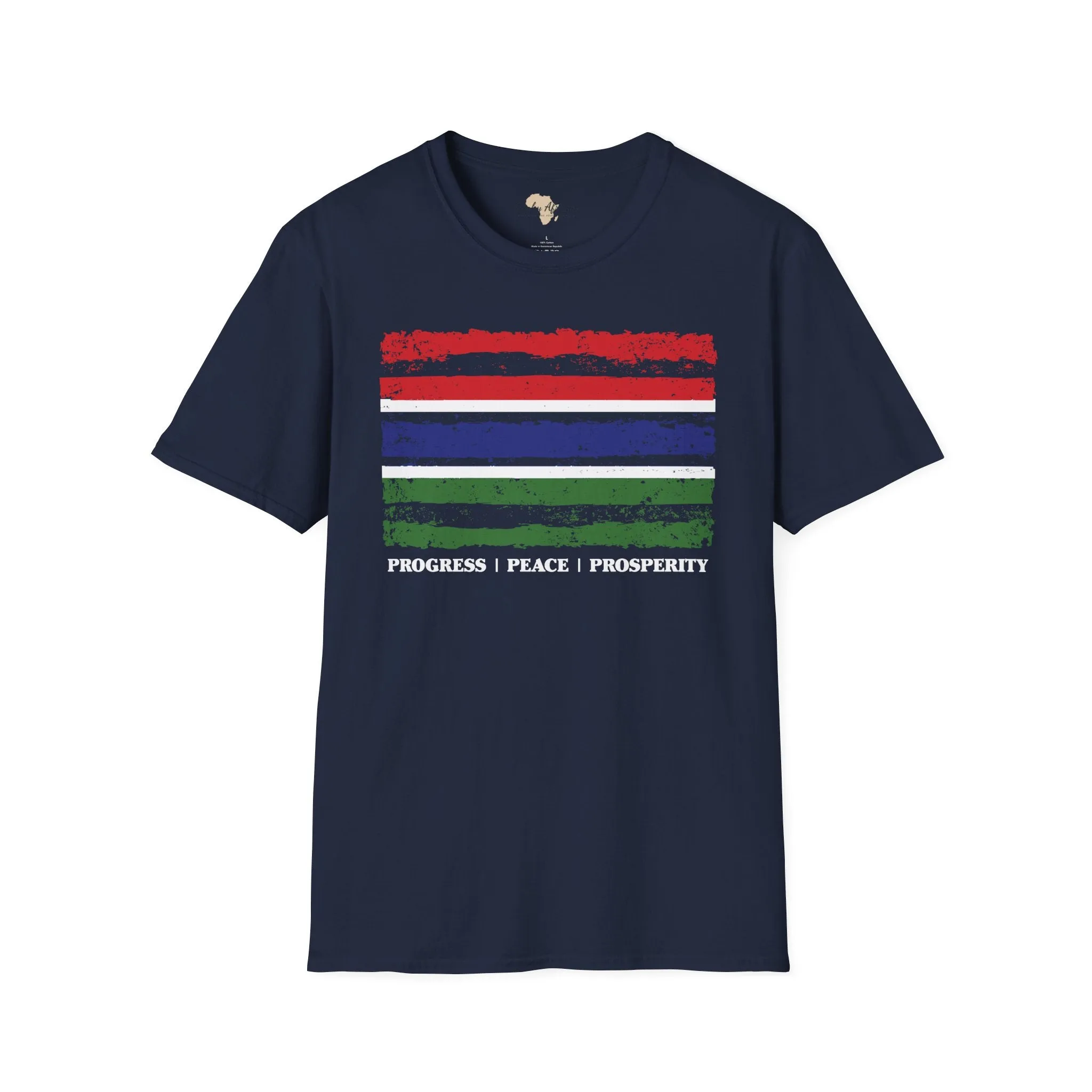 Gambia strip unisex softstyle tee