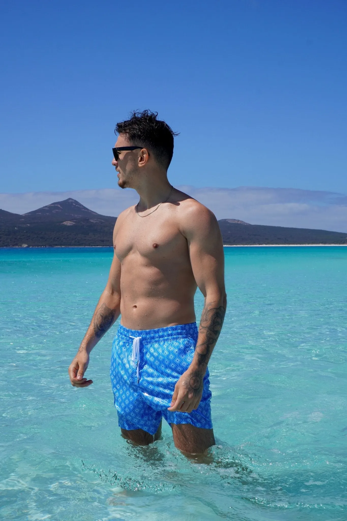 Geometric Swim Shorts
