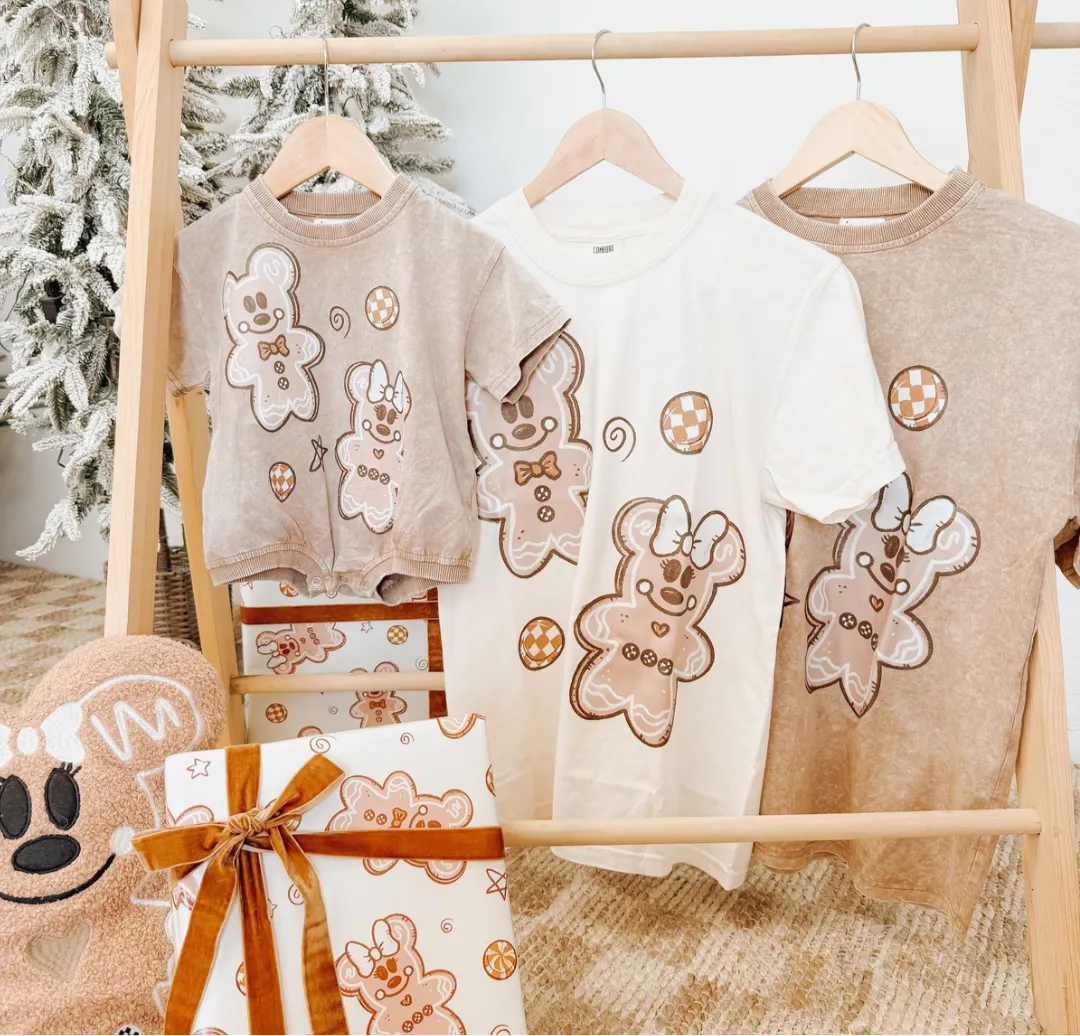 Gingerbread Tee/Romper *READY TO SHIP