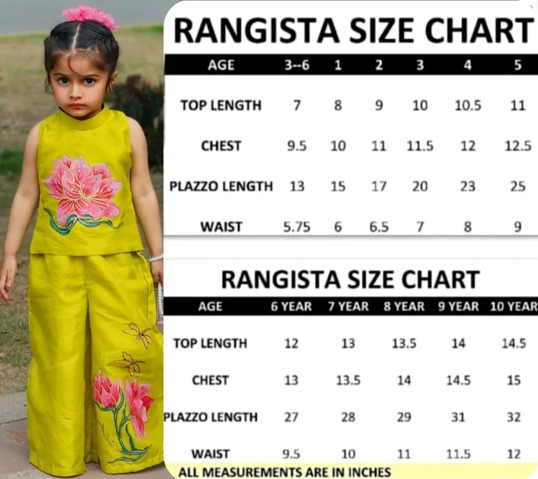 Girls Honeydew Palazzo Set