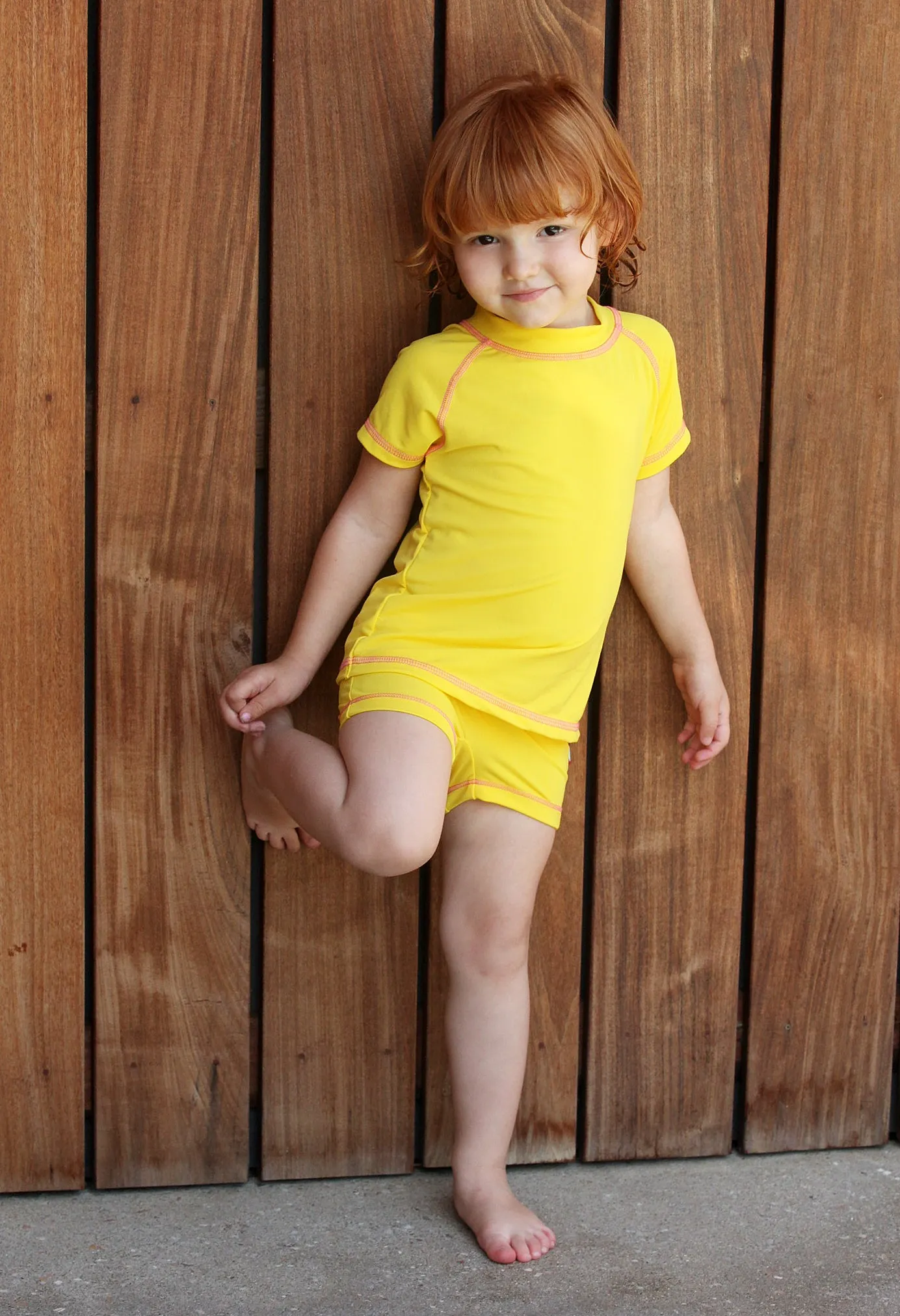 Girls UPF 50  Swim Boy Shorts  | Purple