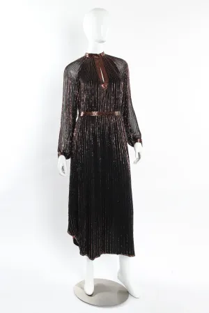 Glass Bead Silk Tunic Dress