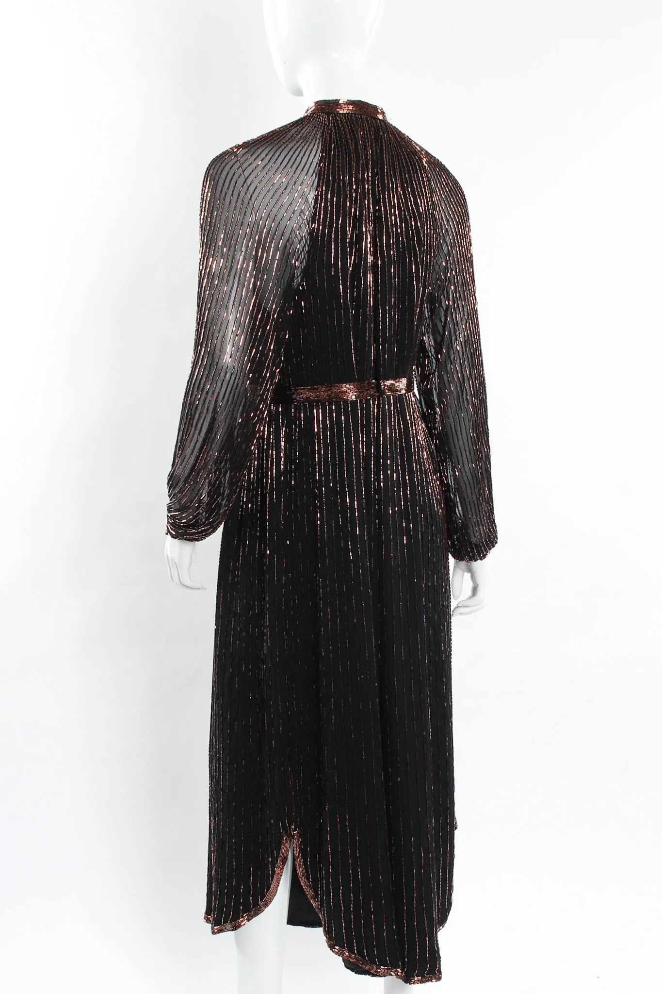 Glass Bead Silk Tunic Dress