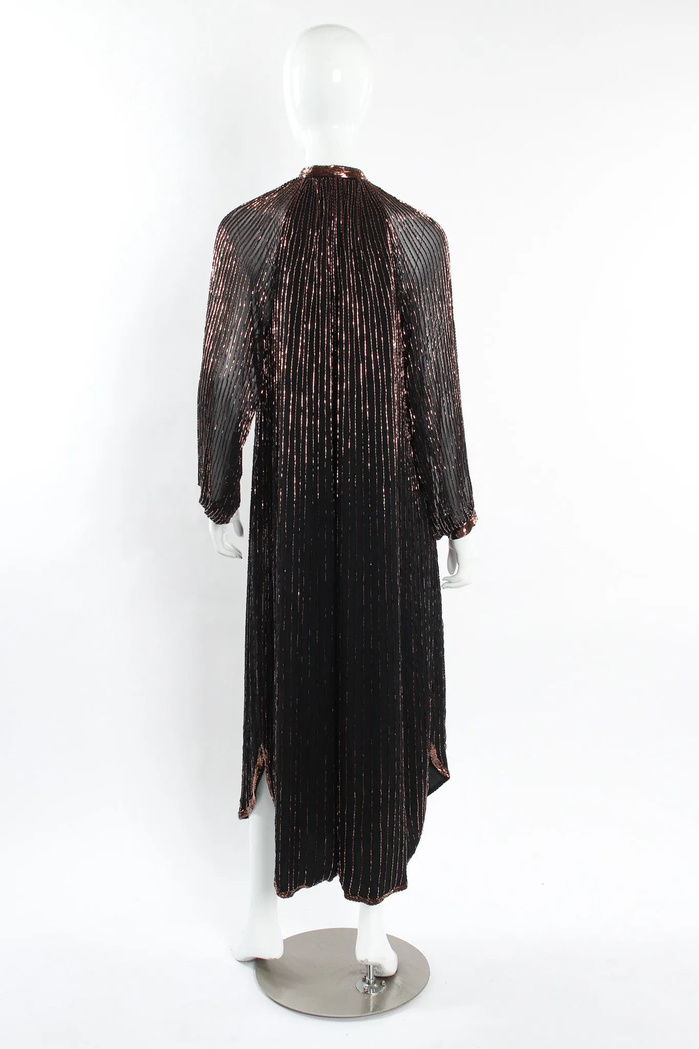 Glass Bead Silk Tunic Dress