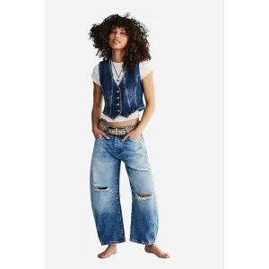 Good Luck Mid-Rise Barrel Jeans