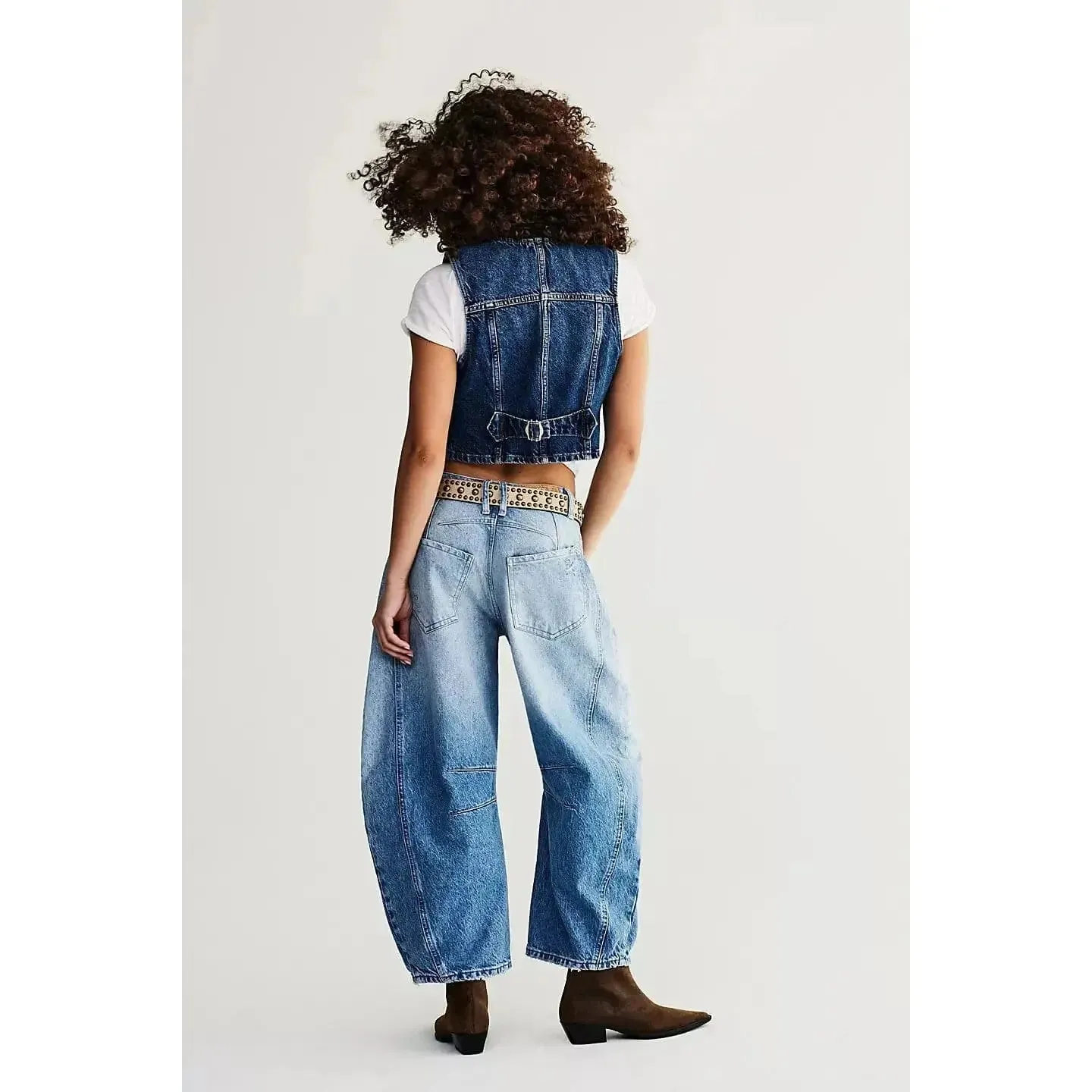 Good Luck Mid-Rise Barrel Jeans