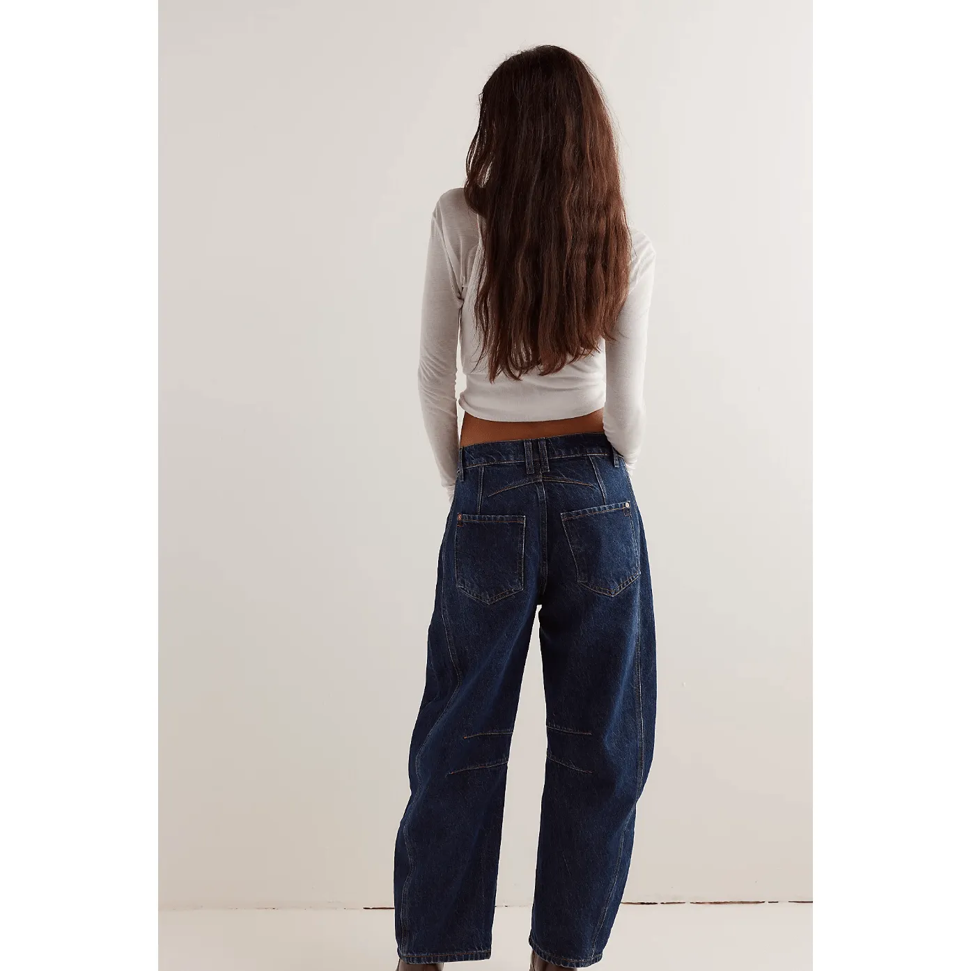 Good Luck Mid-Rise Barrel Jeans