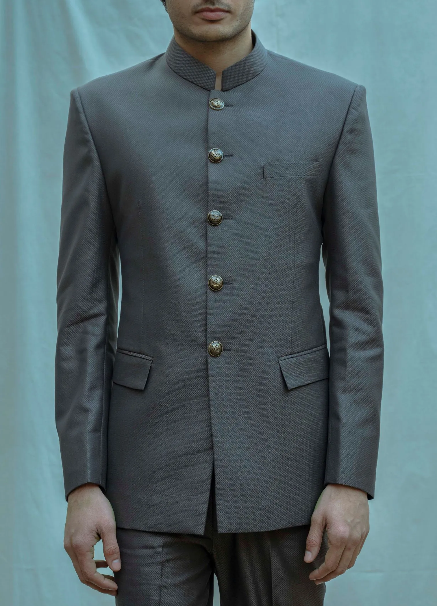 Grey Classic Bandgala set