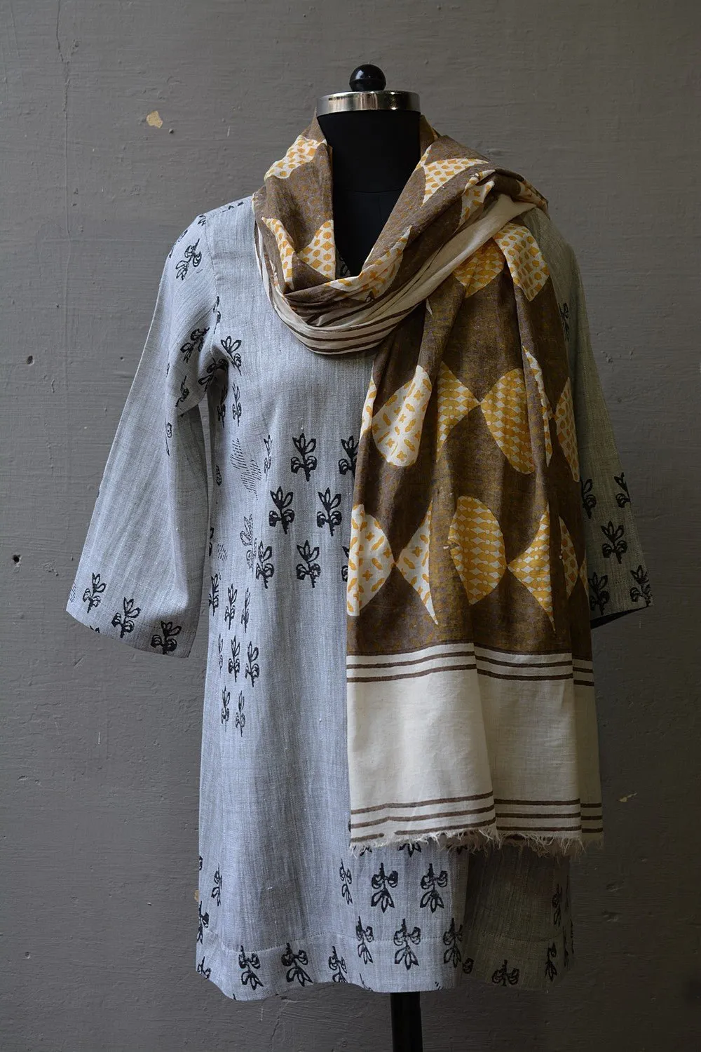 Hand Block Printed Khadi Tunic - Bunch