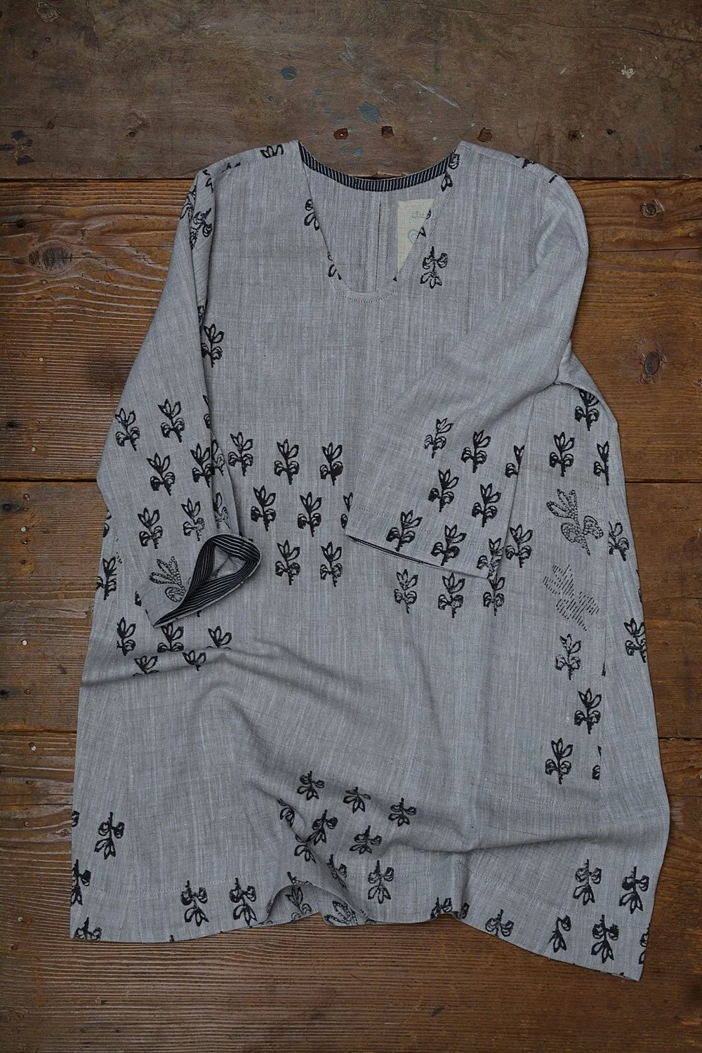 Hand Block Printed Khadi Tunic - Bunch