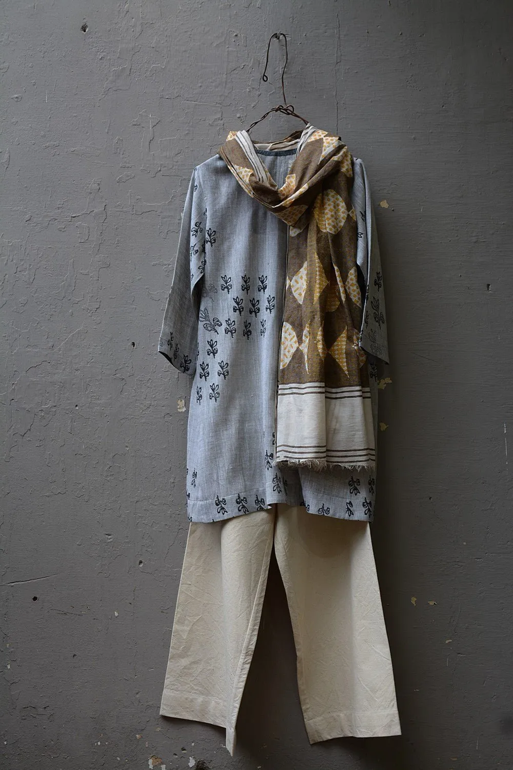 Hand Block Printed Khadi Tunic - Bunch