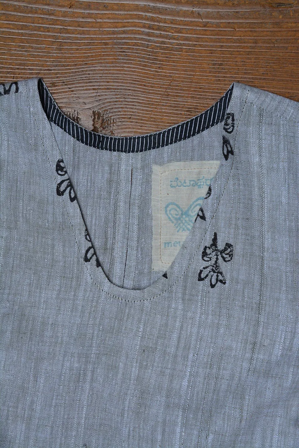 Hand Block Printed Khadi Tunic - Bunch