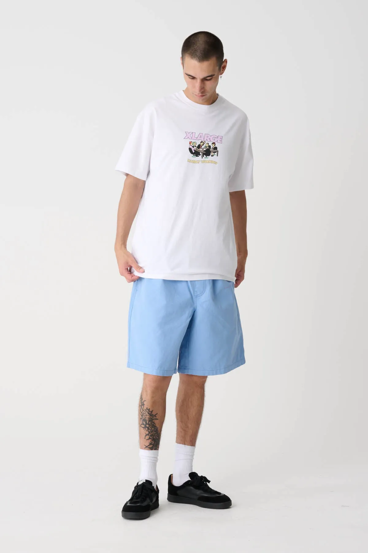HARDLY WORKING TEE - WHITE