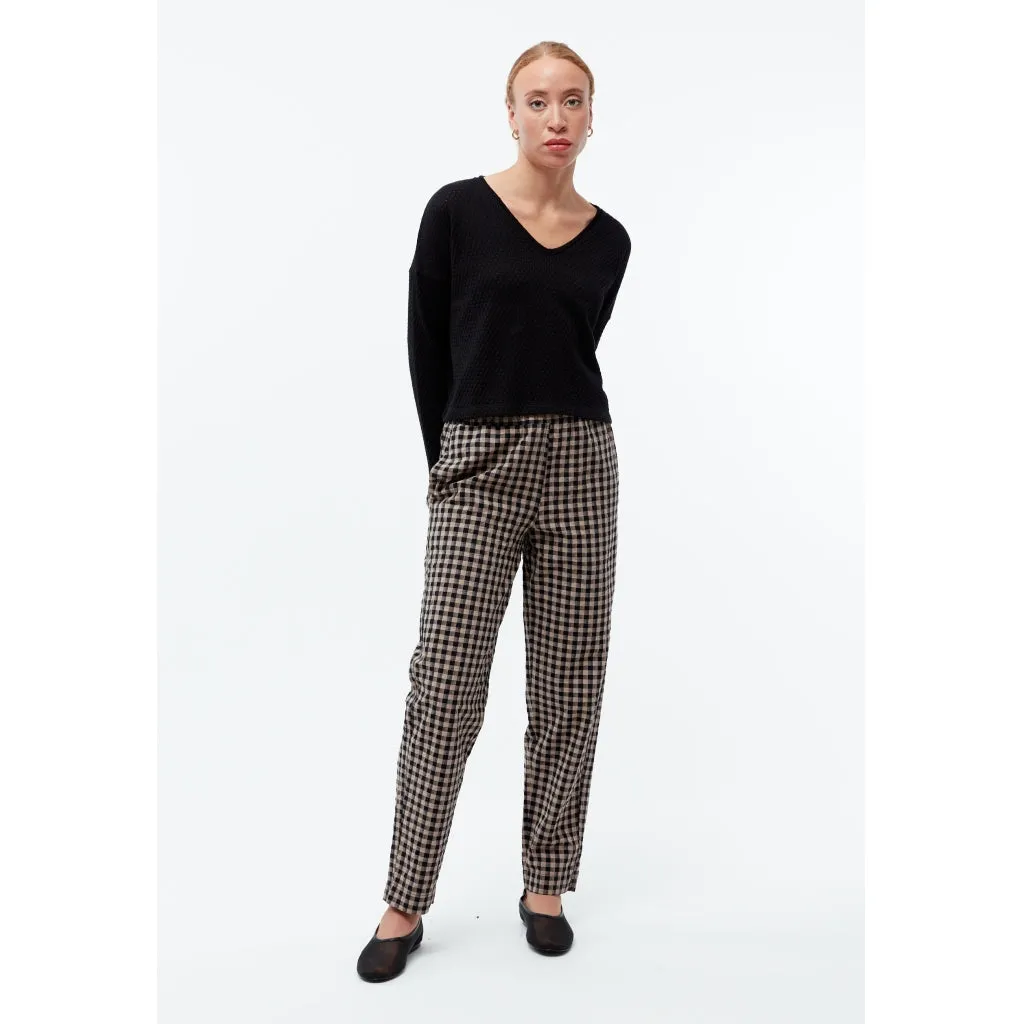 Helena organic cotton vichy trousers